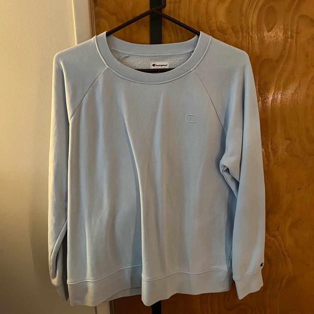 Champion Pastel Blue Pullover Sweatshirt